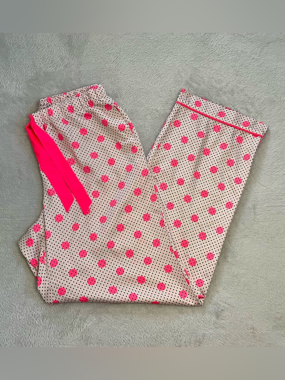 Victoria’s Secret- Women’s M- Polka Dot Satin Lounge Pajama Pants